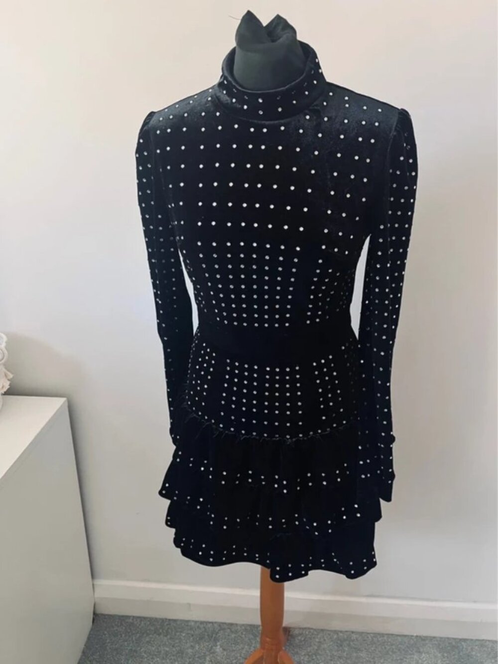 Motf velvet dress size S